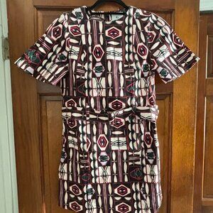 G. Brand Mini Dress with Graphic Design